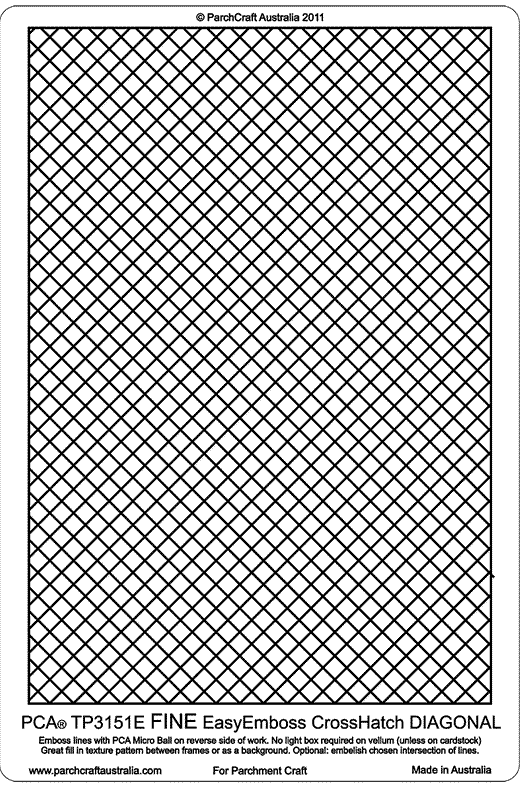 PCA Embossing Parchment Templates TP3151E TP3175E